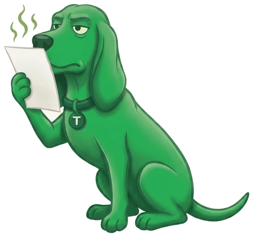 Trusty recoiling from paperwork that smells wrong